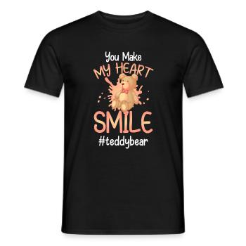 Bär Kindheit Süß Schwanger - Männer T-Shirt - Schwarz - Vorne - AI Model Male 178 light (178cm)