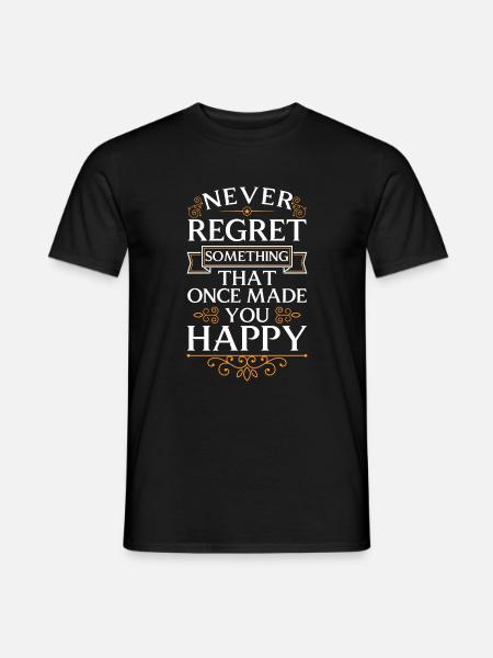 Happy Motivation Happiness Joie de vivre - Men's T-Shirt - black