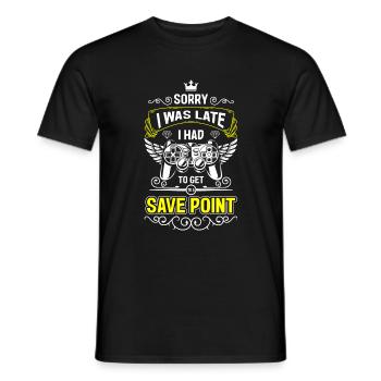 Nerd Online Game Tournament Game Over - Men's T-Shirt - black - Front - AI Model Male 178 light (178cm)