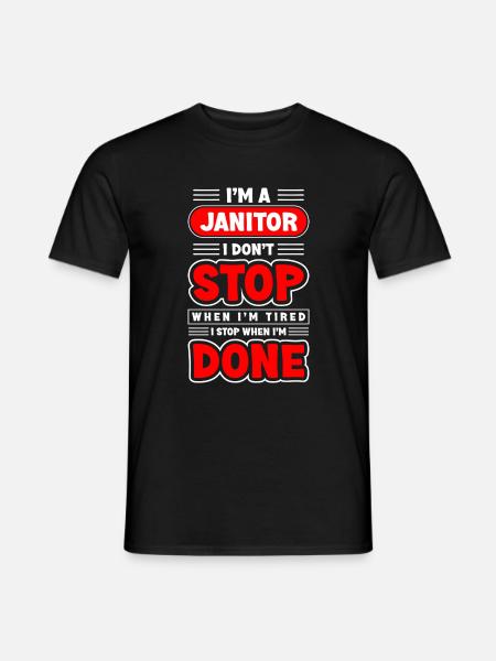 Caretaker Work Cleaner - Men's T-Shirt - black