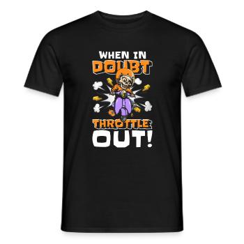 Retro Comicfigur Cartoon Illustration - Männer T-Shirt - Schwarz - Vorne - AI Model Male 178 light (178cm)