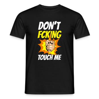Nicht Berühren Lustig Finger weg Einzelkind - Männer T-Shirt - Schwarz - Vorne - AI Model Male 178 light (178cm)
