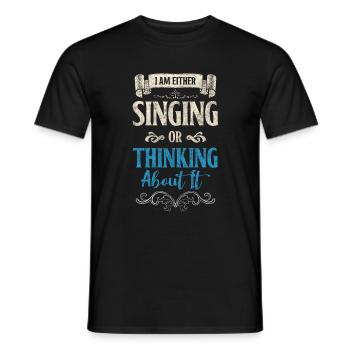 Musik Leidenschaft Chor Auftritt - Männer T-Shirt - Schwarz - Vorne - AI Model Male 178 light (178cm)
