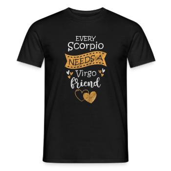 Tierkreiszeichen Astrologie - Männer T-Shirt - Schwarz - Vorne - AI Model Male 178 light (178cm)