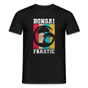 Bonsai Grower Tree - Men's T-Shirt - black - Front - AI Model Male 178 light (178cm)