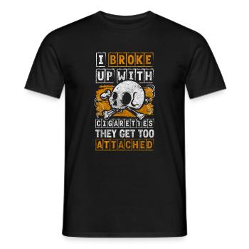 Non-smoking tobacco - Men's T-Shirt - black - Front - AI Model Male 178 light (178cm)