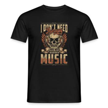 Music Music School Music Association Music Style - Men's T-Shirt - black - Front - AI Model Male 178 light (178cm)