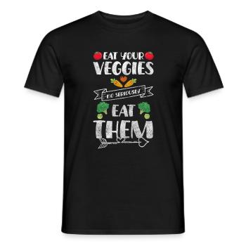 Profession Habitudes alimentaires - T-shirt homme - noir - Devant - AI Model Male 178 light (178cm)