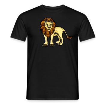 Lion - Men's T-Shirt - black - Front - AI Model Male 178 light (178cm)