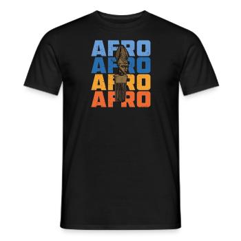Hairstyle Culture Africa Afro History African - Men's T-Shirt - black - Front - AI Model Male 178 light (178cm)