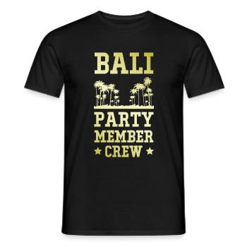 Équipage de la fête à Bali - T-shirt homme - noir - Devant - AI Model Male 178 light (178cm)