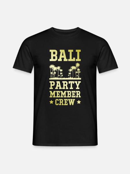 Bali Party Crew - Männer T-Shirt - Schwarz