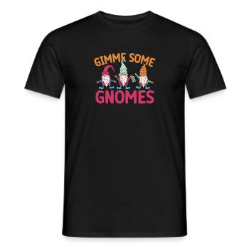 Garden Gnome Costume Gimme Some Gnomes Gnome - Männer T-Shirt - Schwarz - Vorne - AI Model Male 178 light (178cm)
