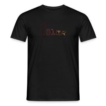 Chemise de wakeboard et de kitesurf rétro - T-shirt homme - noir - Devant - AI Model Male 178 light (178cm)