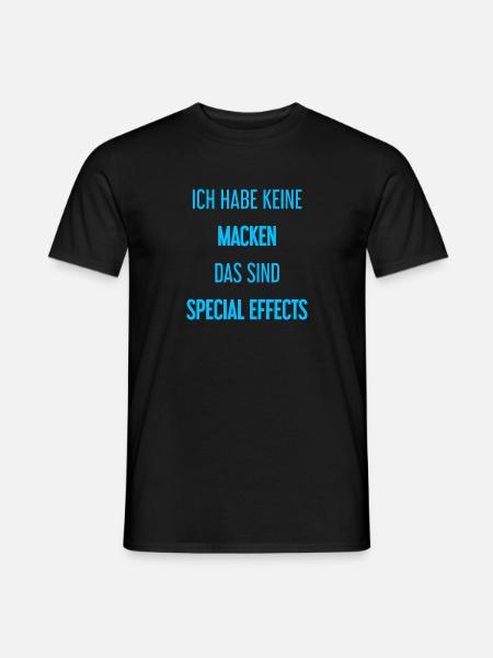 Keine Macken, nur Special Effects! - Männer T-Shirt - Schwarz