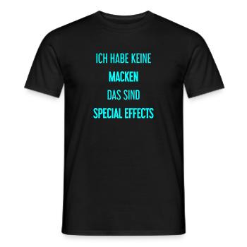 Keine Macken, nur Special Effects! - Männer T-Shirt - Schwarz - Vorne - AI Model Male 178 light (178cm)