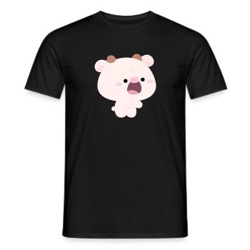 L’amour de l’alimentation des vaches, partie 2 - T-shirt homme - noir - Devant - AI Model Male 178 light (178cm)