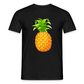 ananas - T-shirt homme - noir - Devant - AI Model Male 178 light (178cm)