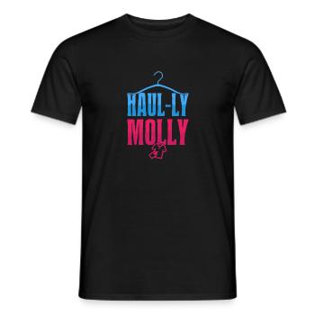 Thrift Shopper Haul-ly Molly Thrift Store - Männer T-Shirt - Schwarz - Vorne - AI Model Male 178 light (178cm)
