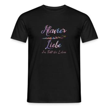 Klavier Pianist Klavier Liebe Piano - Männer T-Shirt - Schwarz - Vorne - AI Model Male 178 light (178cm)