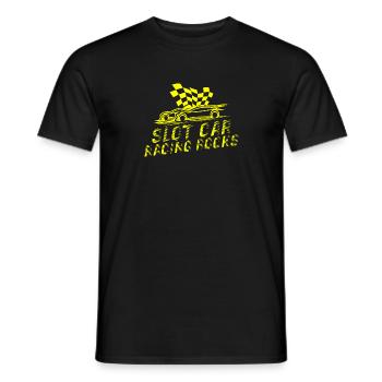 Slot Car Racing Rocks Racer Slot Race Gifts - Männer T-Shirt - Schwarz - Vorne - AI Model Male 178 light (178cm)