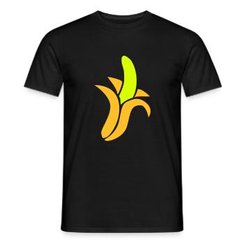 Banane - Männer T-Shirt - Schwarz - Vorne - AI Model Male 178 light (178cm)
