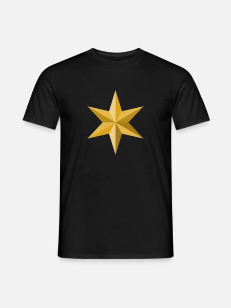 Stern - Männer T-Shirt - Schwarz