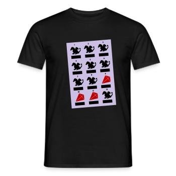Dragon Months - Men's T-Shirt - black - Front - AI Model Male 178 light (178cm)