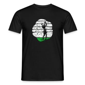 Golf voiturette de golf Golf sur terrain de golf - T-shirt homme - noir - Devant - AI Model Male 178 light (178cm)