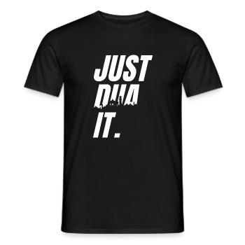 Just Dua It Islamic Prayer Praying Dua - Men's T-Shirt - black - Front - AI Model Male 178 light (178cm)