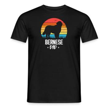 Berner Sennenhund - Männer T-Shirt - Schwarz - Vorne - AI Model Male 178 light (178cm)