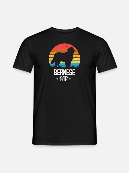 Berner Sennenhund - Männer T-Shirt - Schwarz