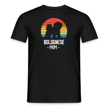 Bologneser Hunde Dad Dog Mom | Bologneser - Männer T-Shirt - Schwarz - Vorne - AI Model Male 178 light (178cm)