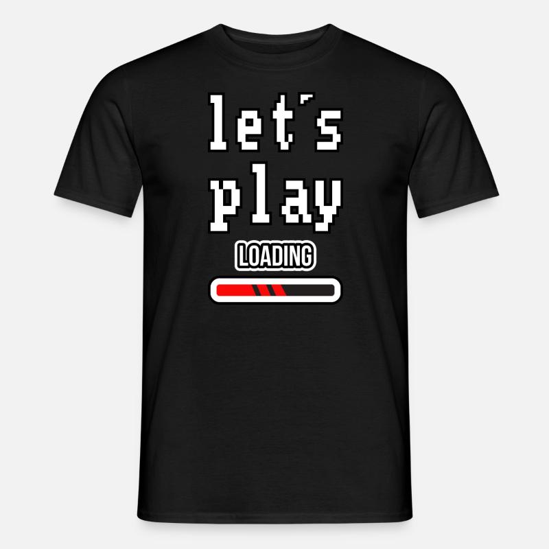 Let´s play - Männer T-Shirt - Schwarz