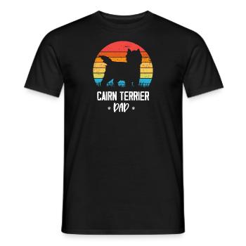 Cairn Terrier - Männer T-Shirt - Schwarz - Vorne - AI Model Male 178 light (178cm)