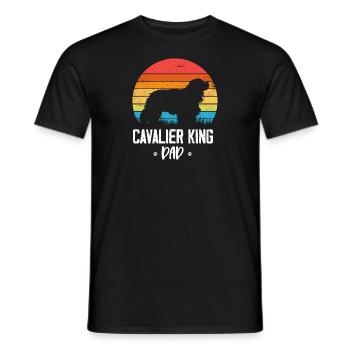 Cavalier King Charles Spaniel Geschenk - Männer T-Shirt - Schwarz - Vorne - AI Model Male 178 light (178cm)