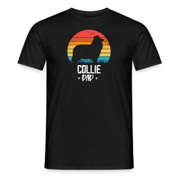 Collie - Männer T-Shirt - Schwarz - Vorne - AI Model Male 178 light (178cm)