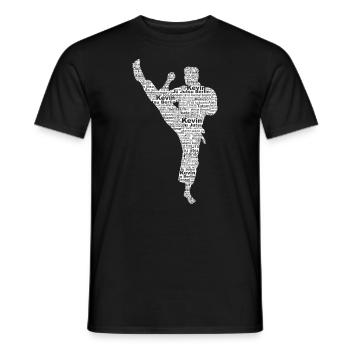 Kevin Ju Jutsu - Männer T-Shirt - Schwarz - Vorne - AI Model Male 178 light (178cm)