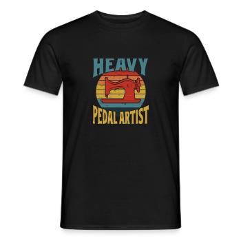 Heavy Pedal Artist - Machine à coudre Quilter - T-shirt homme - noir - Devant - AI Model Male 178 light (178cm)