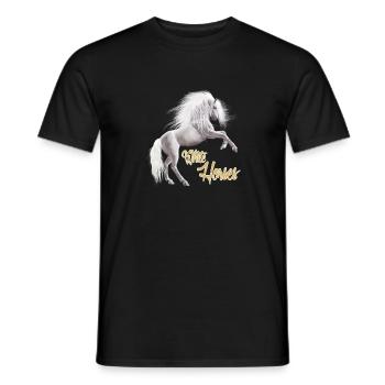 Cheval Blanc - T-shirt homme - noir - Devant - AI Model Male 178 light (178cm)