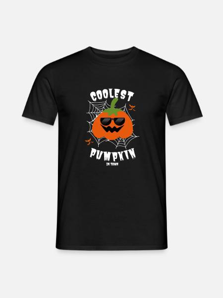 Coolest Pumpkin Ever Halloween - Men's T-Shirt - black