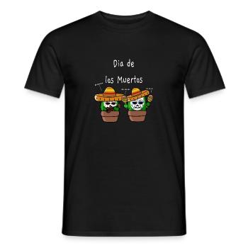 Feast of the Dead || Dia de los Muertos - Men's T-Shirt - black - Front - AI Model Male 178 light (178cm)