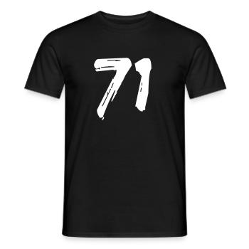 Brushed 71 - Männer T-Shirt - Schwarz - Vorne - AI Model Male 178 light (178cm)