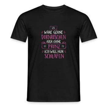 Dornröschen - Männer T-Shirt - Schwarz - Vorne - AI Model Male 178 light (178cm)