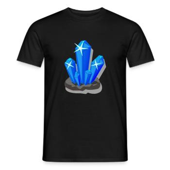 crystal - Men's T-Shirt - black - Front - AI Model Male 178 light (178cm)