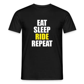 Moto Cross - Männer T-Shirt - Schwarz - Vorne - AI Model Male 178 light (178cm)
