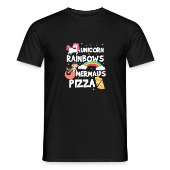 Unicorn Shirt · Unicorn · Unicorns · Glitter - Men's T-Shirt - black - Front - AI Model Male 178 light (178cm)