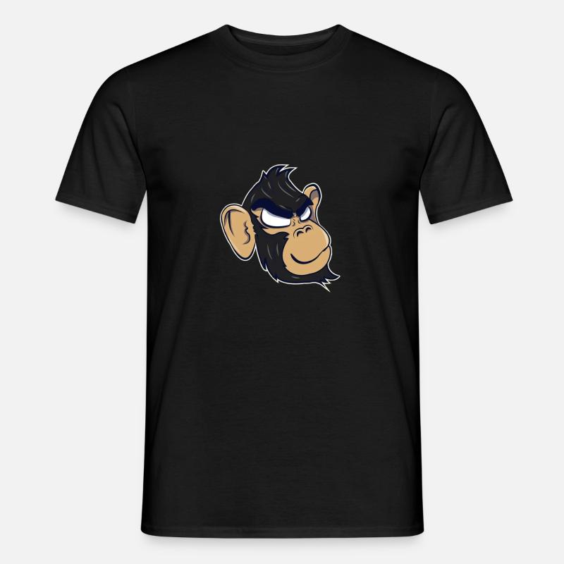 Affe - Männer T-Shirt - Schwarz