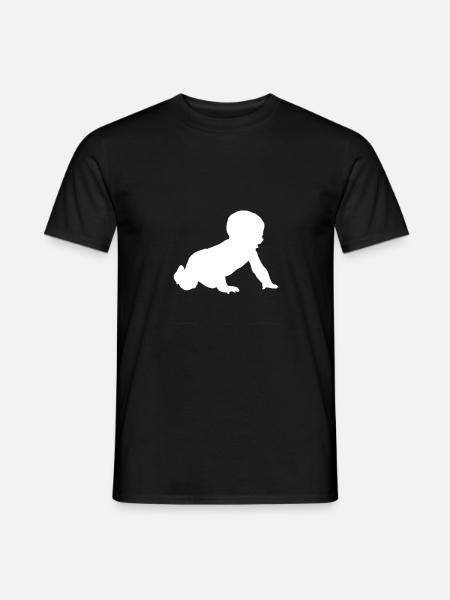 Baby Kids Crab Gift Idea Feet Family - Men's T-Shirt - black