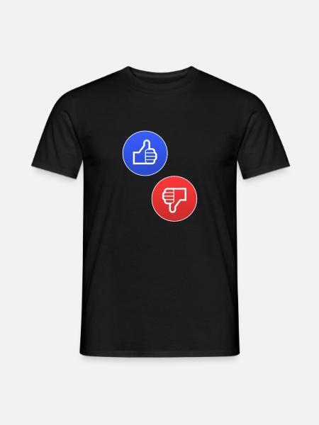 Thumbs up thumbs down Yes no Yes No Gift - Men's T-Shirt - black